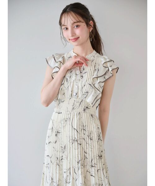 dazzlin フラワープリーツワンピース dazzlin ワンピース フラワープリーツワンピース : ZOZOTOWN