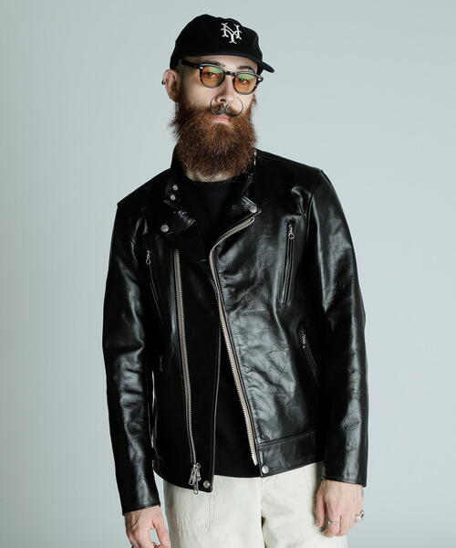 Schott N.Y.C（ショット） 「schott」 レザーブルゾン M ブラック