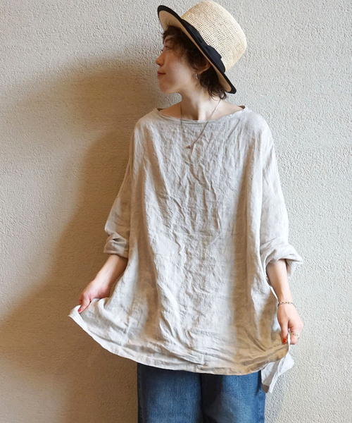 「JOURNAL STANDARD LUXE」 長袖ブラウス - ベージュ レディース