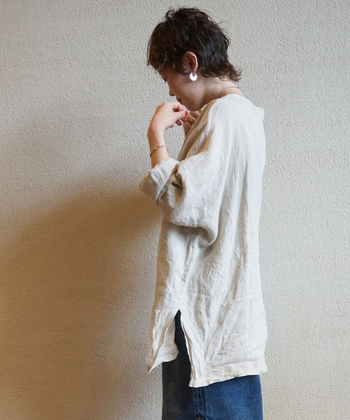 「JOURNAL STANDARD LUXE」 長袖ブラウス - ベージュ レディース JOURNAL STANDARD LUXE 「JOURNAL LUXE」 長袖ブラウス