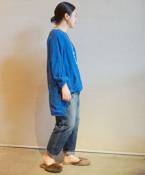 「JOURNAL STANDARD LUXE」 長袖ブラウス - ベージュ レディース JOURNAL STANDARD LUXE 「JOURNAL LUXE」 長袖ブラウス