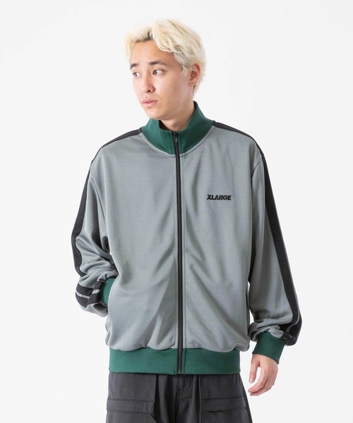 XLARGE グレー トラックジャケット XLARGE 「XLARGE」 ジャージブルゾン M チャコール メンズ