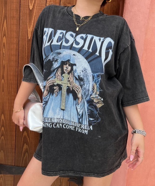 「WONEM」 半袖Tシャツ FREE ブラック レディース
