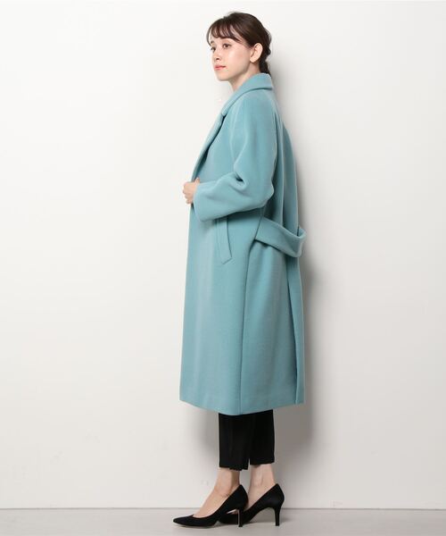 「green label relaxing」 チェスターコート 44 ベージュ レディース_画像3