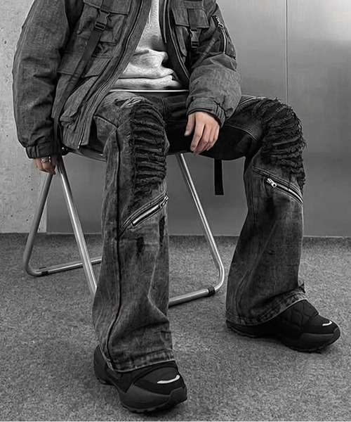 JOHNNY WOLF（ジョニーウルフ） ワイドパンツ ジーンズ NIER