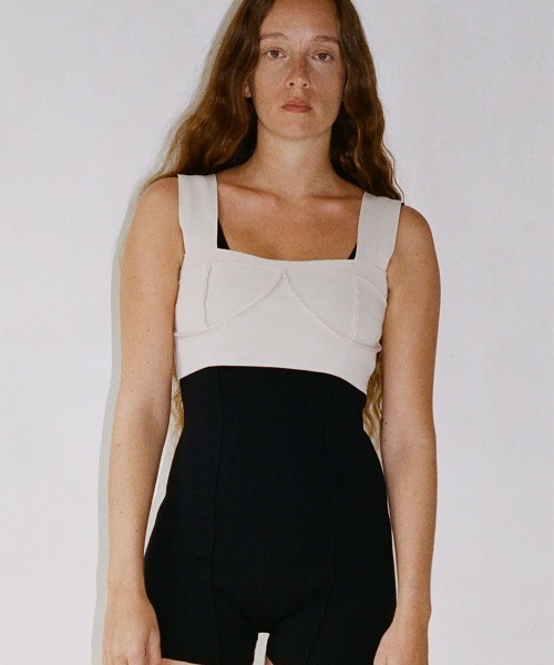 LEINWANDE Belted Swimwear 水着 leinwande（ラインヴァンド） 水着 「leinwande」Knitted Beach Bra