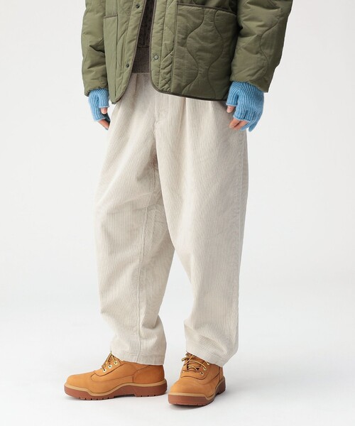 BEAMS（ビームス） パンツ ワイドテーパード ウェービング