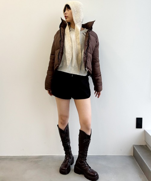 「SEN TOKYO」 中綿ブルゾン X-LARGE ブラウン レディース_画像4