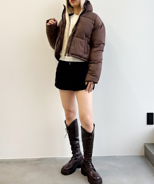 「SEN TOKYO」 中綿ブルゾン X-LARGE ブラウン レディース_画像5