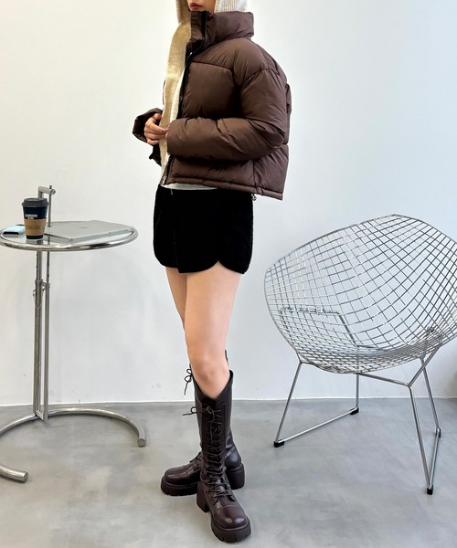 「SEN TOKYO」 中綿ブルゾン X-LARGE ブラウン レディース_画像6