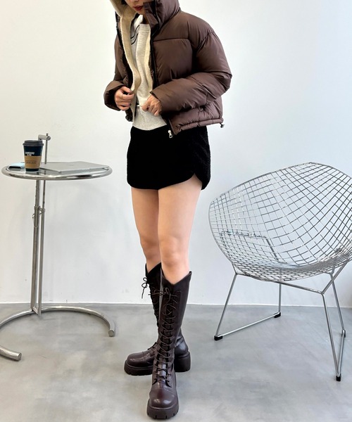 「SEN TOKYO」 中綿ブルゾン X-LARGE ブラウン レディース_画像7