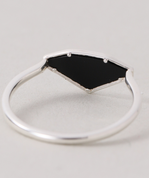 Lilas 指輪 リング 「SAMH by LILAS」ダイヤモンドカットオニキス