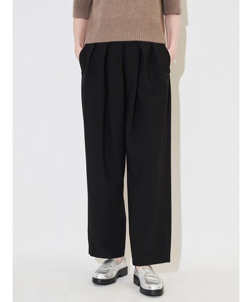 パンツ ランダムタックドバレルパンツ レディース