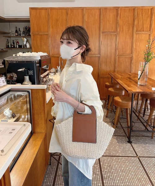 「Riberry」 かごバッグ FREE ホワイト レディース_画像7