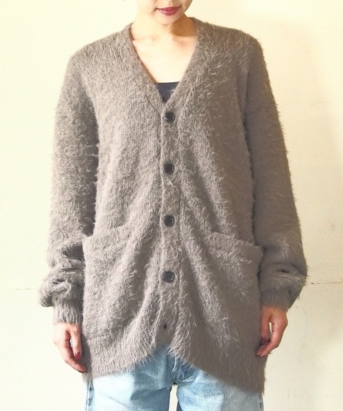 「THE MILES」 「Agitator」ニットカーディガン SMALL キャメル レディース