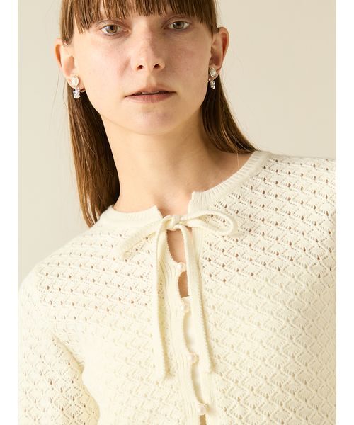 FURFUR（ファーファー） カーディガン エコファートリムカーディガン