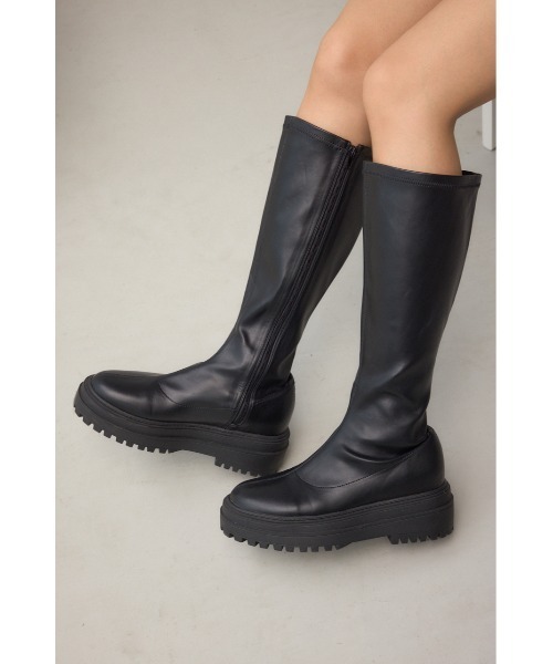 アズールバイマウジー（AZUL BY MOUSSY）/VENUSストレッチロングブーツ AZUL BY MOUSSY（アズールバイマウジー） ブーツ VENUSストレッチ