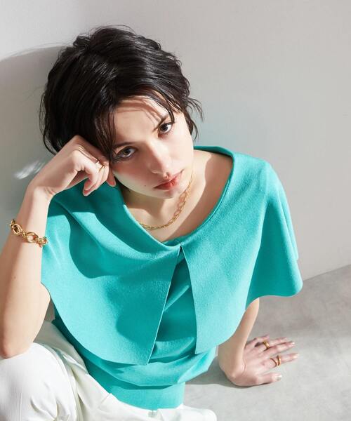 「Liesse」 ノースリーブニット FREE ブラック レディース_画像2