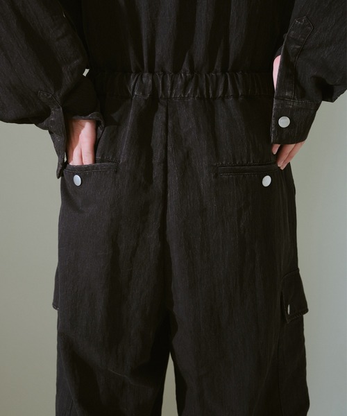CAMPHOR WOOD ブラックオーバーオール S CAMPHOR WOOD ブラックオーバーオール S