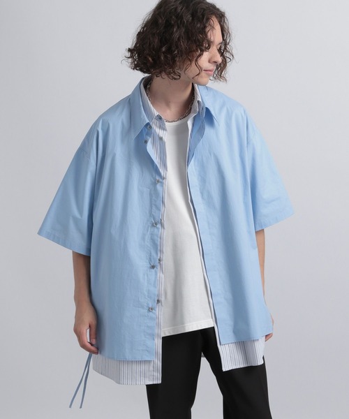 HARE（ハレ） 半袖シャツ FREE ブルー メンズ : ZOZOTOWN Yahoo!店