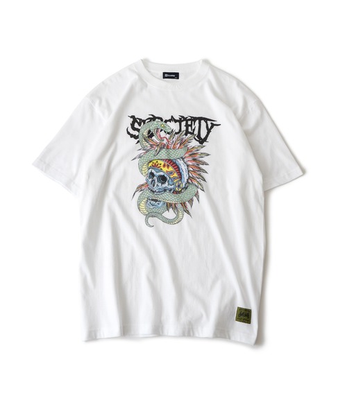 「Subciety」 半袖Tシャツ SMALL ホワイト メンズ_画像3