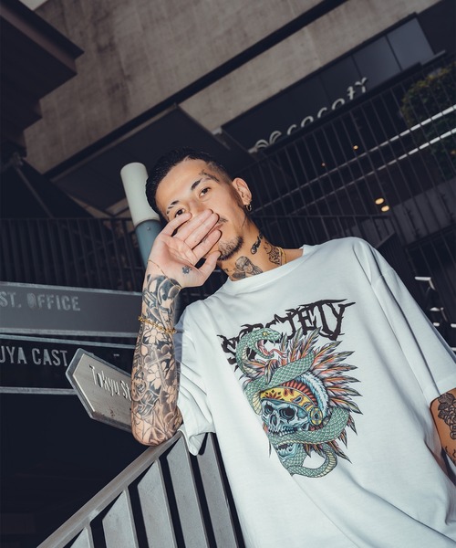 「Subciety」 半袖Tシャツ SMALL ホワイト メンズ_画像5