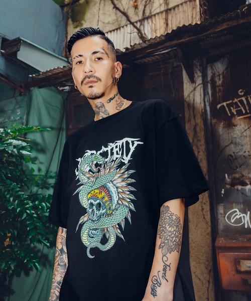 「Subciety」 半袖Tシャツ SMALL ホワイト メンズ_画像7
