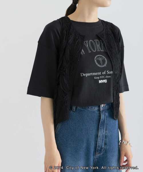 「GOOD ROCK SPEED」 半袖カットソー FREE ブラック レディース_画像3