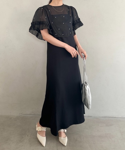 ドレス フォーマル 二次会オケージョン パーティードレス パール