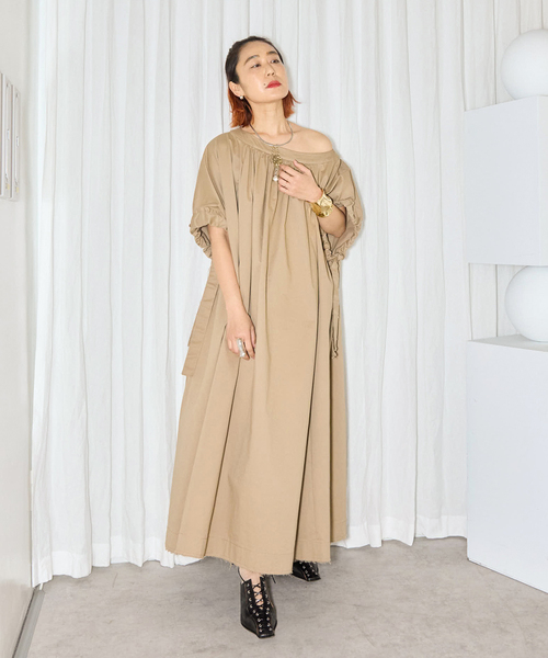 CITYSHOP（シティショップ） 半袖ワンピース 36 ブラック レディース