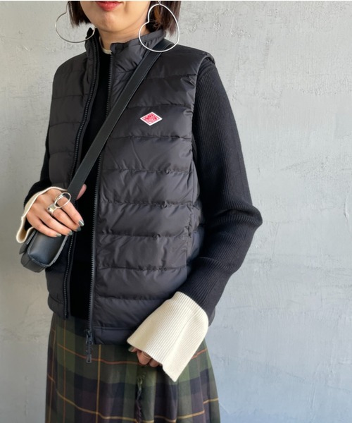 ダントン　ダウンベストＳ　レディース Danton（ダントン） ダウンベスト S グリーン レディース : ZOZOTOWN