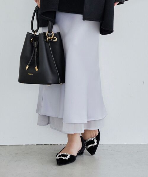 cleblatt クレブラット レイヤードナロースカート M アイボリー cle blatt スカート レイヤードナロースカート : ZOZOTOWN Yahoo!店