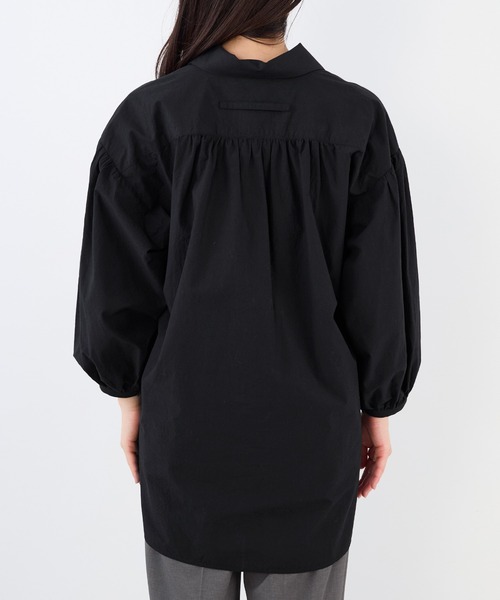 TICCA 長袖シャツ ブラック　フリーサイズ TICCA（ティッカ） リネンシャツ ブラウス シャツ 「TICCA」別注