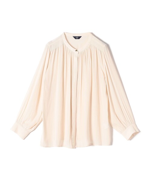「SHIPS Colors」 長袖ブラウス ONE SIZE オフホワイト レディース_画像2