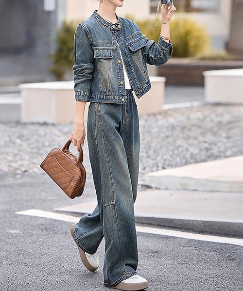 Darich◇ロゴレザースウェットアンサンブル/セットアップ/FREE