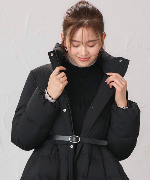 美品　ルイルエブティック　ダウンジャケット　XL 黒　ブラック　現行品　2L RUIRUE BOUTIQUE（ルイルエブティック） ダウンコート ダウン