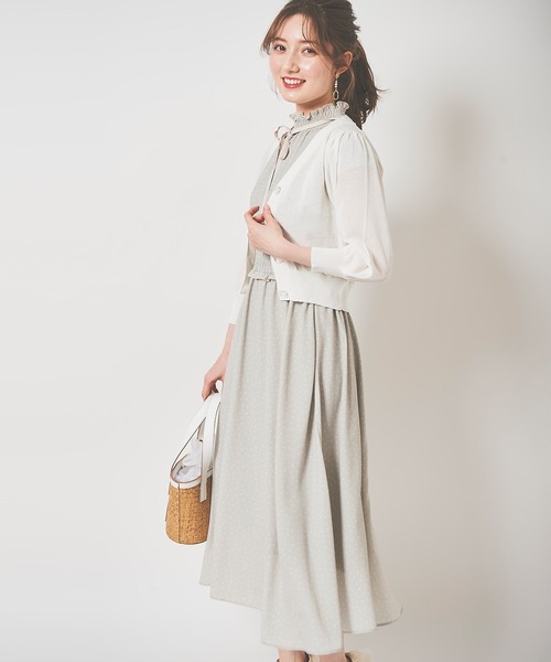 「31 Sons de mode」 ニットカーディガン 36 オフホワイト レディース_画像4