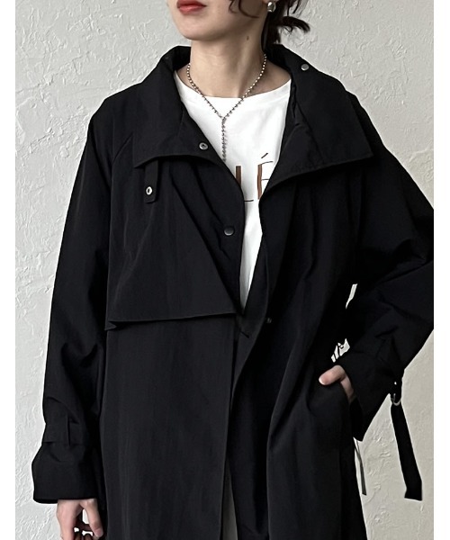 「Re:EDIT」 トレンチコート MEDIUM ベージュ レディース_画像4