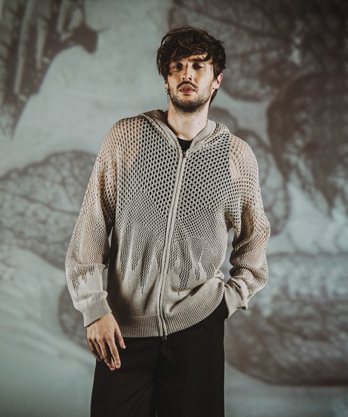 「NO ID.」 ジップアップパーカー ONE SIZE ブラック メンズ_画像6