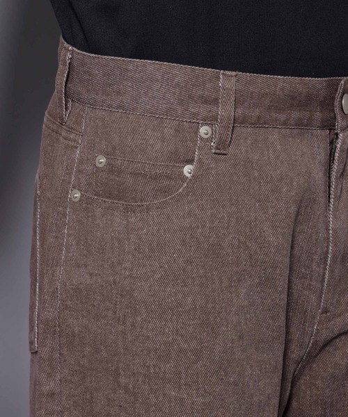 NANO universe（ナノ・ユニバース） パンツ ピグメント 3Dパンツ