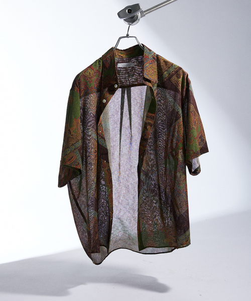 「JOURNAL STANDARD」 半袖シャツ LARGE ブラウン メンズの画像