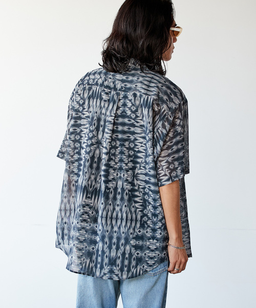 「JOURNAL STANDARD」 半袖シャツ LARGE ブラウン メンズの画像