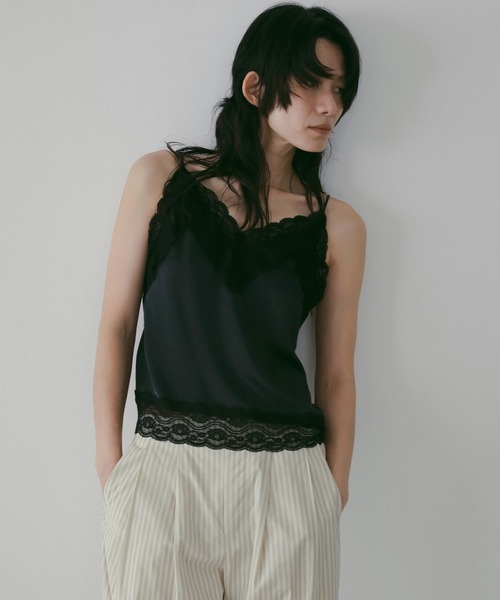 anuke（アンヌーク） キャミソール Satin Lace Camisole : ZOZOTOWN