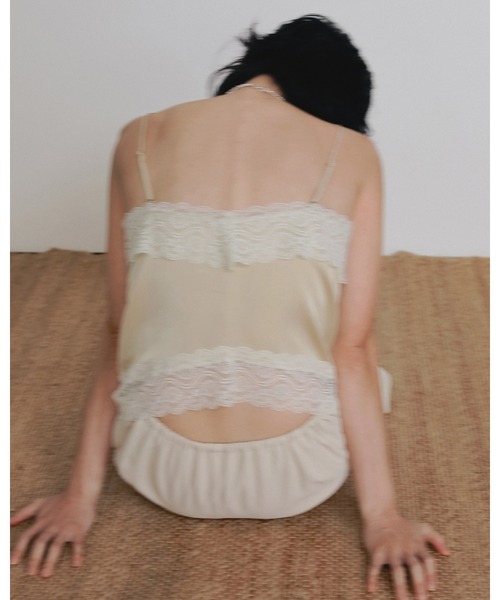 anuke（アンヌーク） キャミソール Satin Lace Camisole : ZOZOTOWN