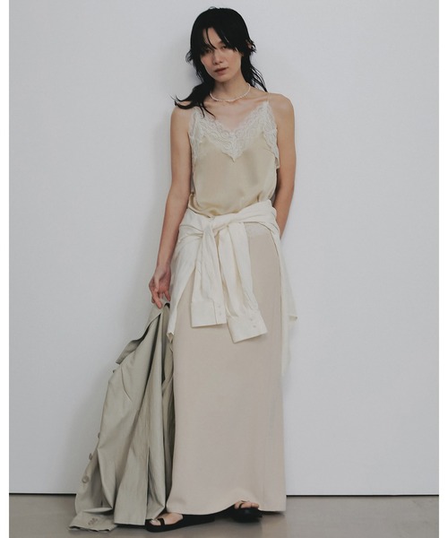 anuke（アンヌーク） キャミソール Satin Lace Camisole : ZOZOTOWN