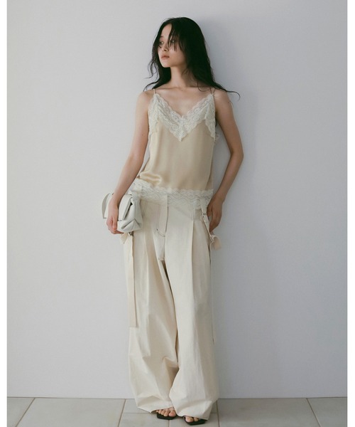 今期anuke Satin Lace Camisole anuke（アンヌーク） キャミソール Satin Lace Camisole : ZOZOTOWN