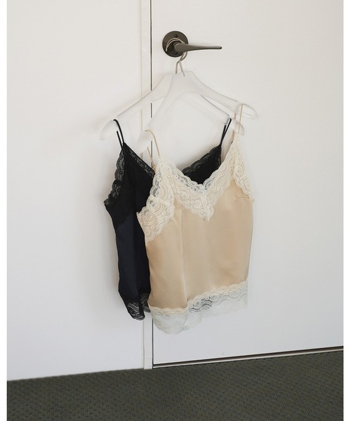 anuke（アンヌーク） キャミソール Satin Lace Camisole : ZOZOTOWN