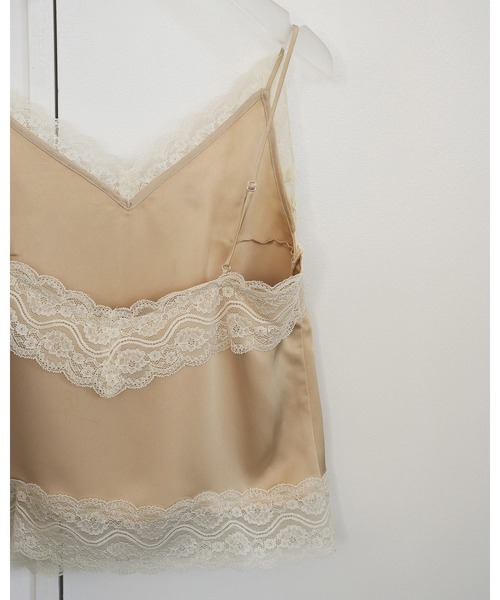 anuke（アンヌーク） キャミソール Satin Lace Camisole : ZOZOTOWN