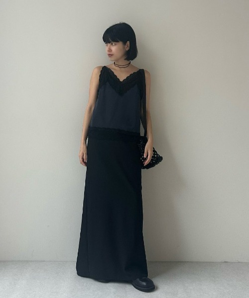 anuke（アンヌーク） キャミソール Satin Lace Camisole : ZOZOTOWN