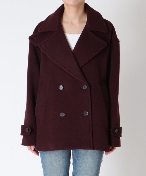 Jines（ジネス） ピーコート pコート シャルムビーバーショートコート